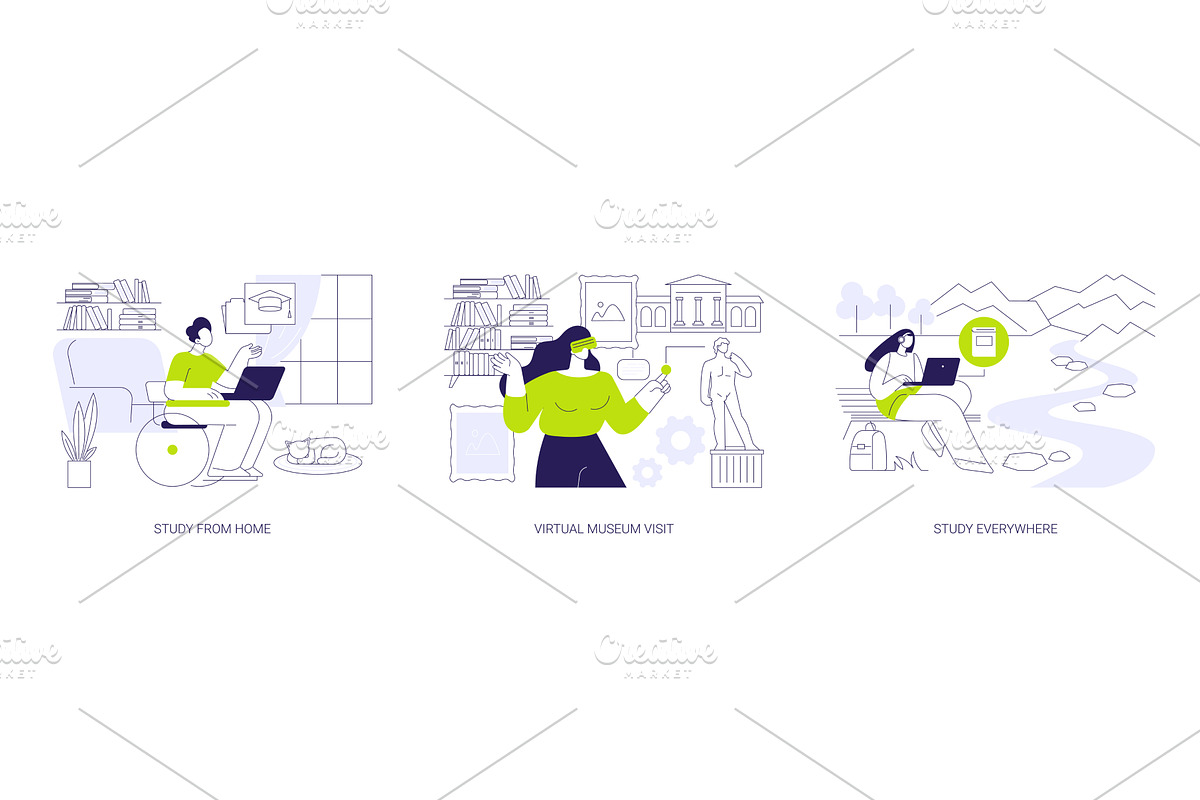 Online education opportunities, an Education Illustration by Visual Generation