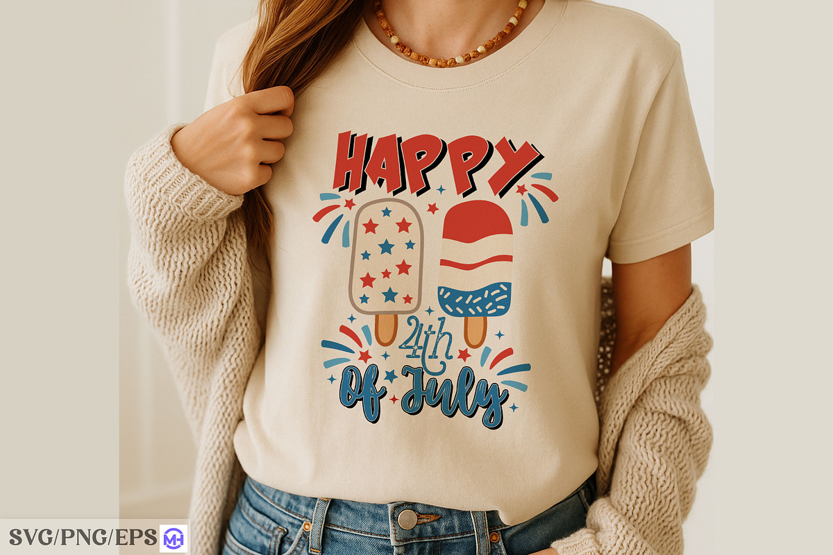 Happy 4th of July Hand-drawn PNG SVG, a Graphic by mh_arif (Photo 3 of 4)