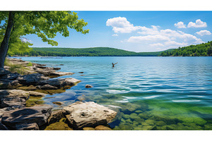 swimming table rock lake ai, a Sports & Recreation Photo by pikepicture