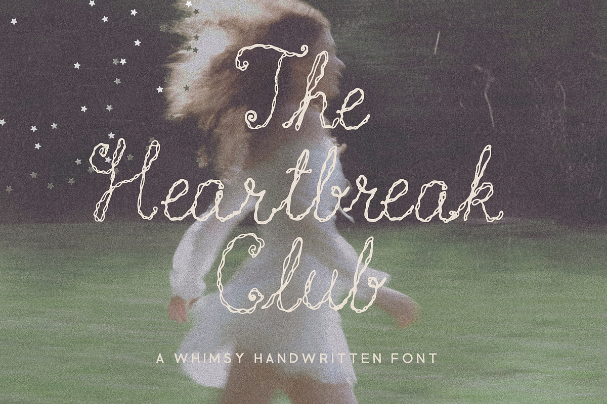 Handwritten Whimsy Stitched Font, a Handwritten Font by Laras Wonderland (Photo 1 of 12)