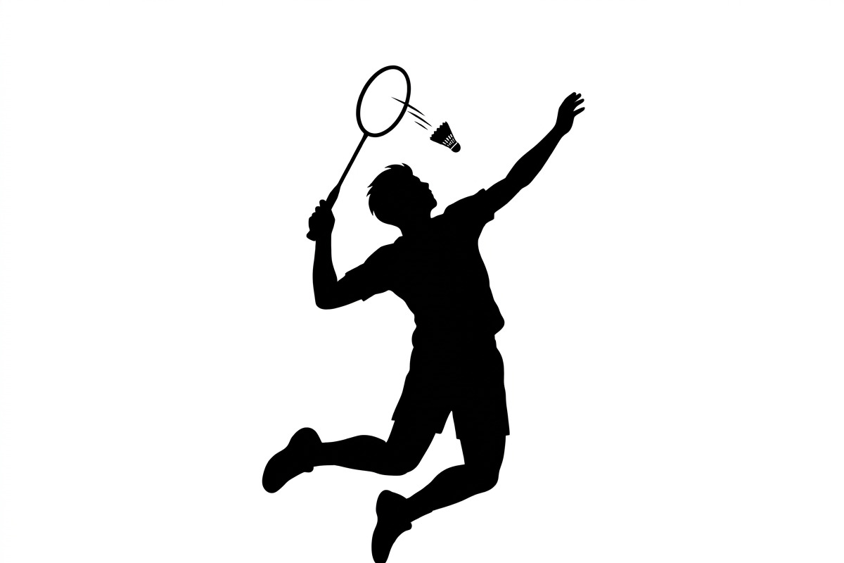 60 Badminton Player Smash Silhouette, a Person Illustration by Amazin_art (Photo 14 of 37)