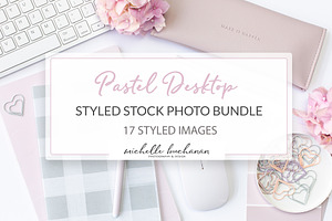 Pastel Desktop Stock Photo Bundle