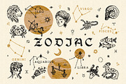 Zodiac Signs Bundle, an Animal Illustration by Annie Konst (Thumbnail 1 of 13)