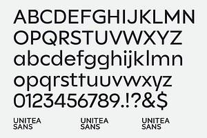 Unitea Sans Serif Family