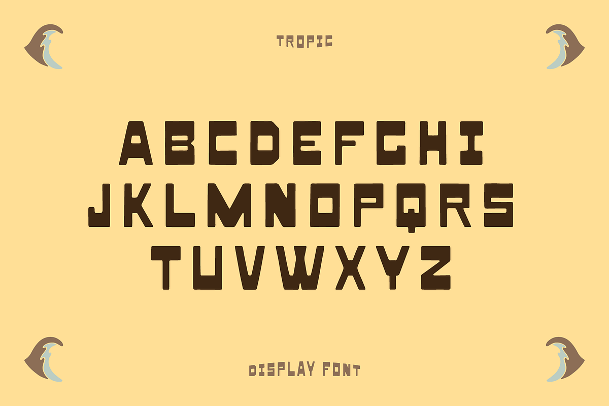 Tropic Display Font, a Sans Serif Font by Studio Alexander (Photo 2 of 7)