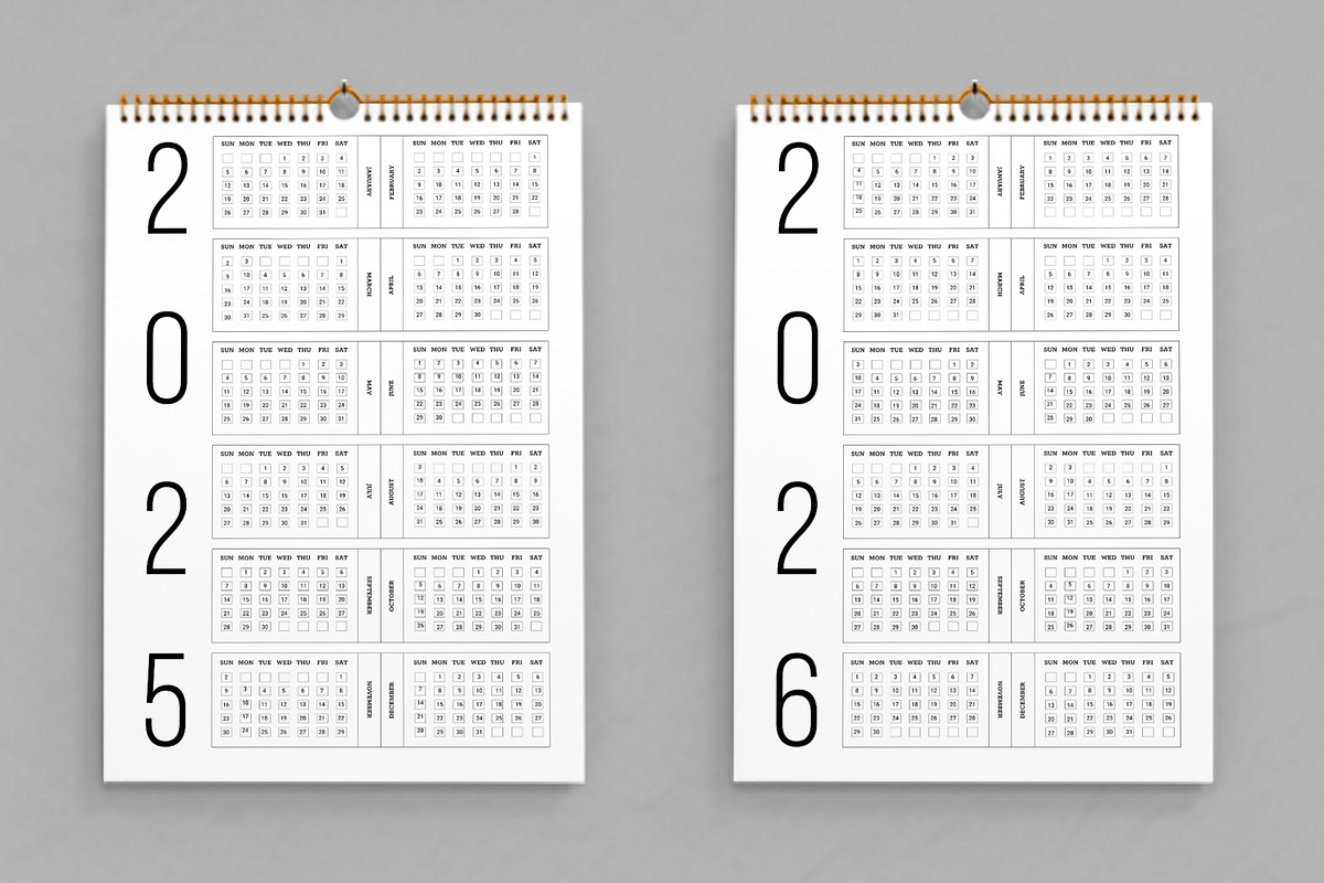 Wall Calendar Set 2024 To 2030, a Stationery Template by ContestDesign (Photo 2 of 4)