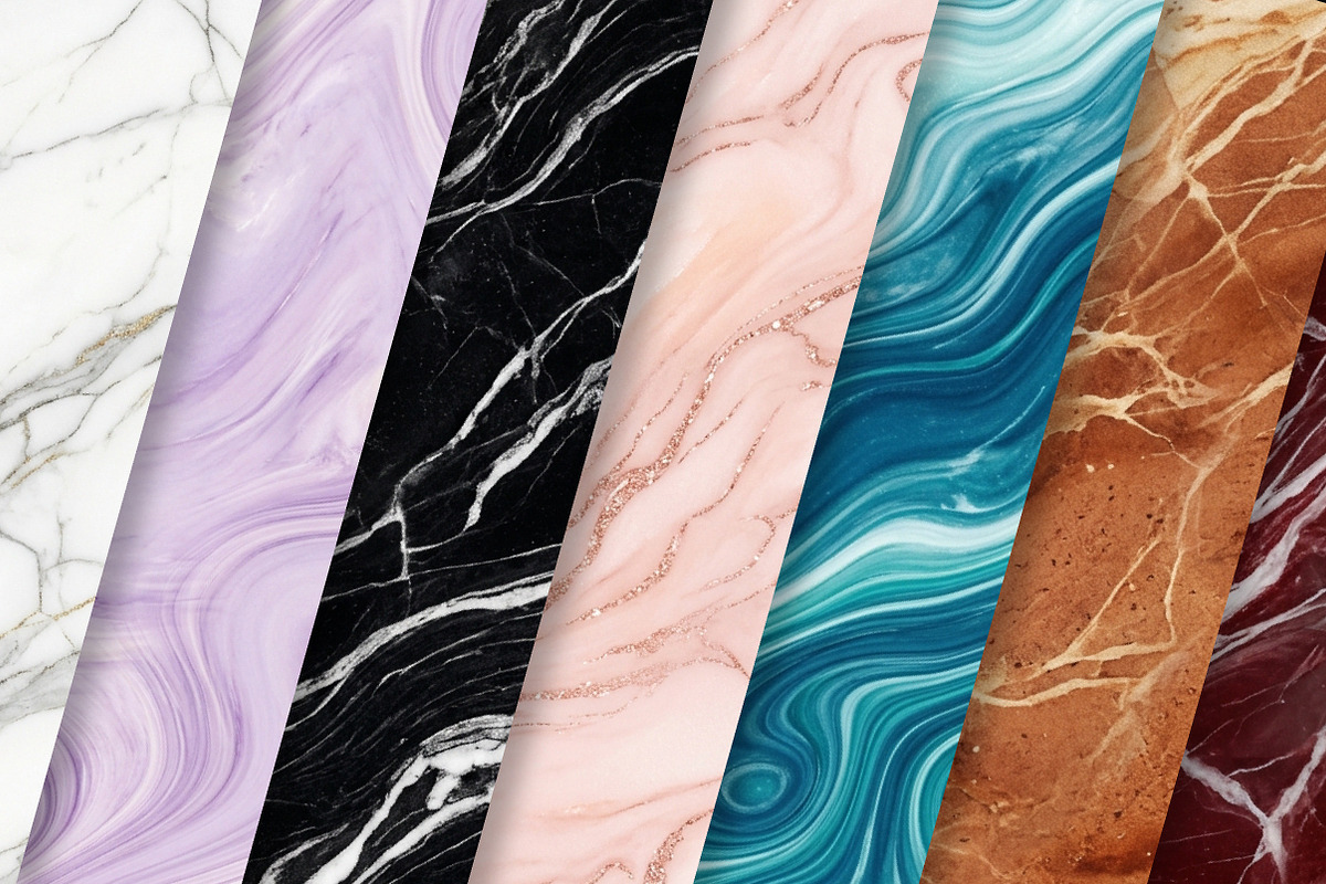 Luxury Marble Digital Paper, a Texture Graphic by Dream Creation (Photo 2 of 7)