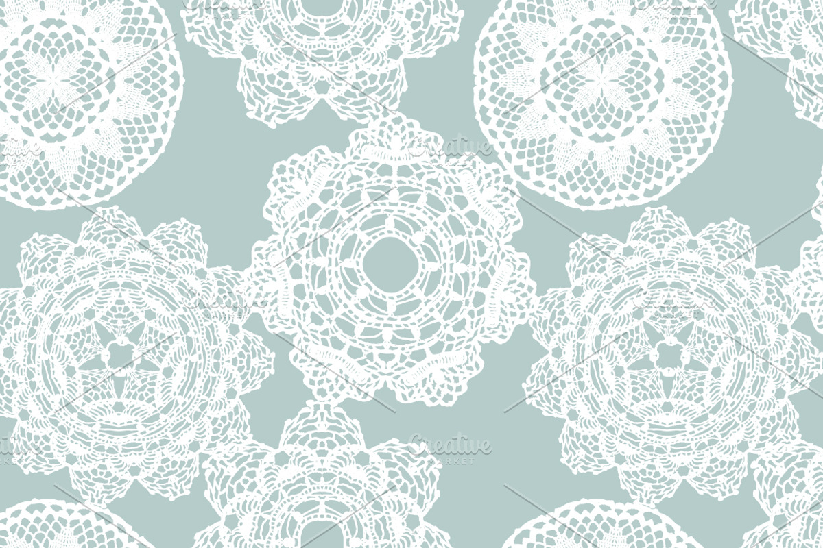 7 Crochet seamless patterns, a Pattern Graphic by tamara.comotomka (Photo 3 of 7)