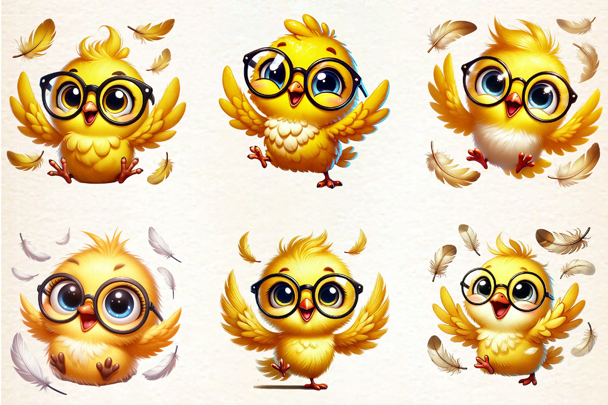 Funny Birds Clipart, an Illustration by DreamArtGraphic (Photo 4 of 5)
