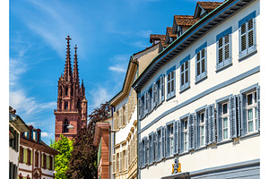 Buildings in the city centre of basel stock photo containing basel and, an Architecture Photo by Leonid Andronov