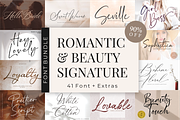 Romantic & Beauty Signature Bundle, a Script Font by 50Fox (Thumbnail 1 of 25)