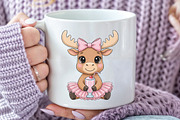 Cute Valentine Moose PNG Sublimation, an Illustration by CraftArtStudio (Thumbnail 2 of 4)