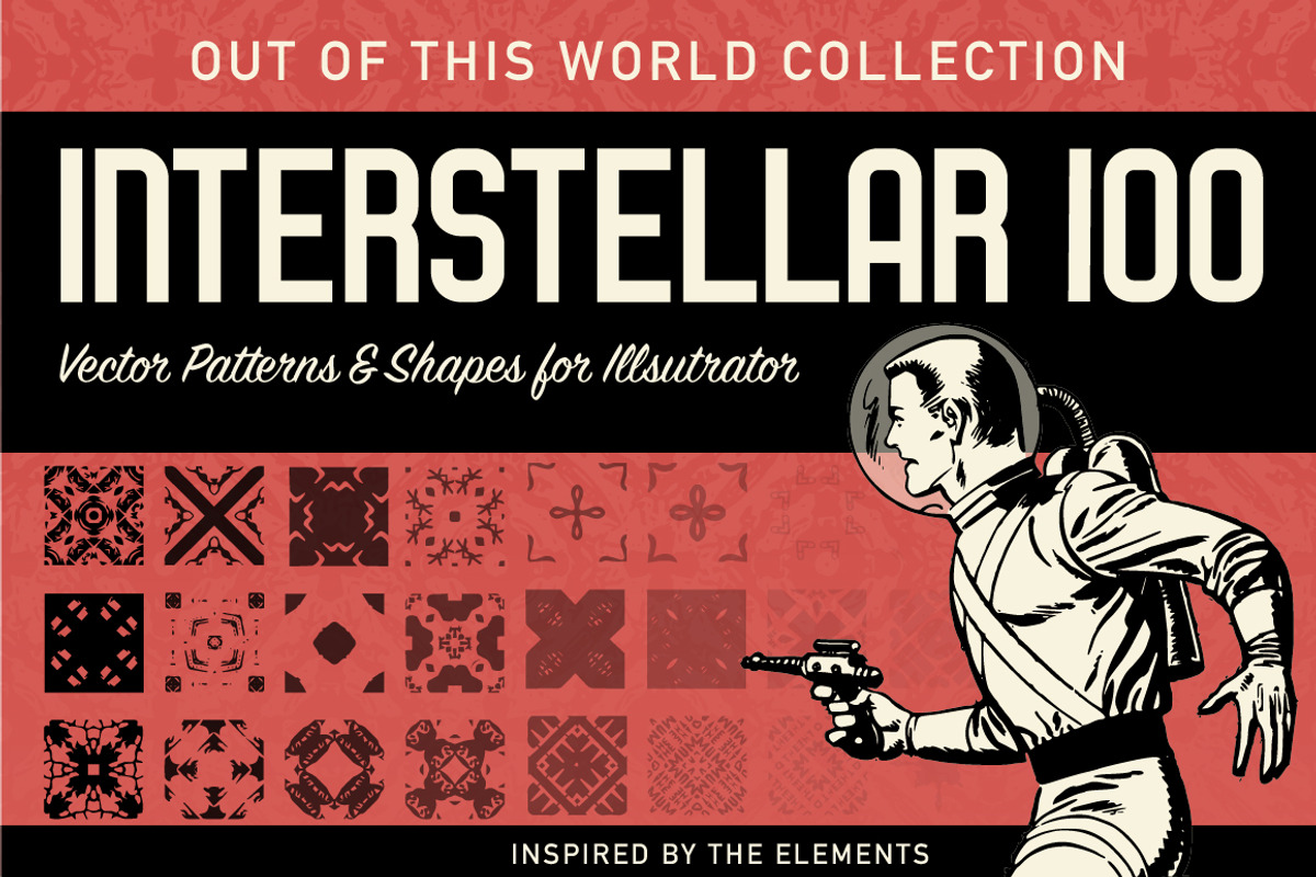 100 Interstellar Patterns and Shapes, a Pattern Graphic by BackYard Graphics Co. (Photo 1 of 7)