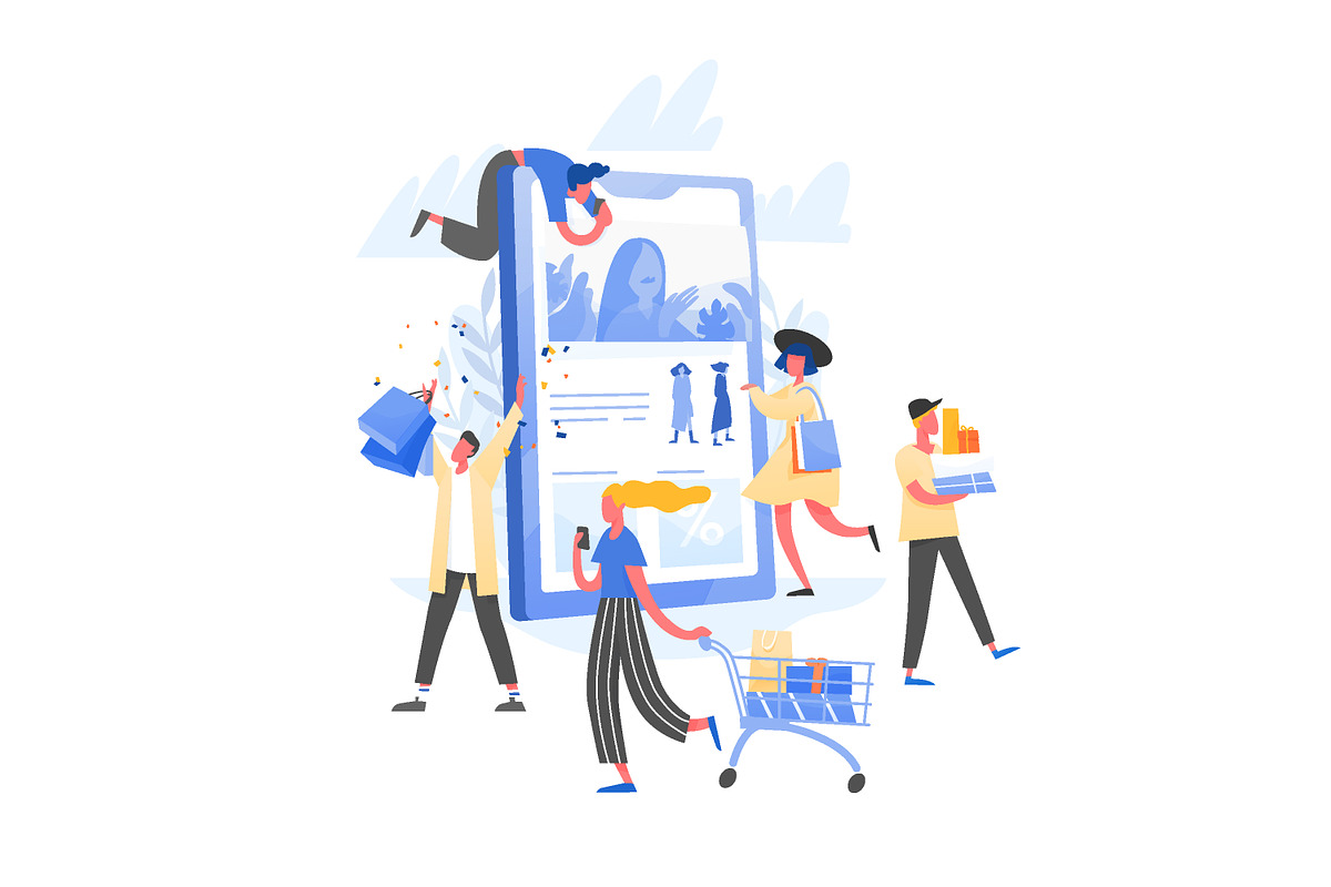Super sale banner, a Person Illustration by Good Studio (Photo 2 of 3)