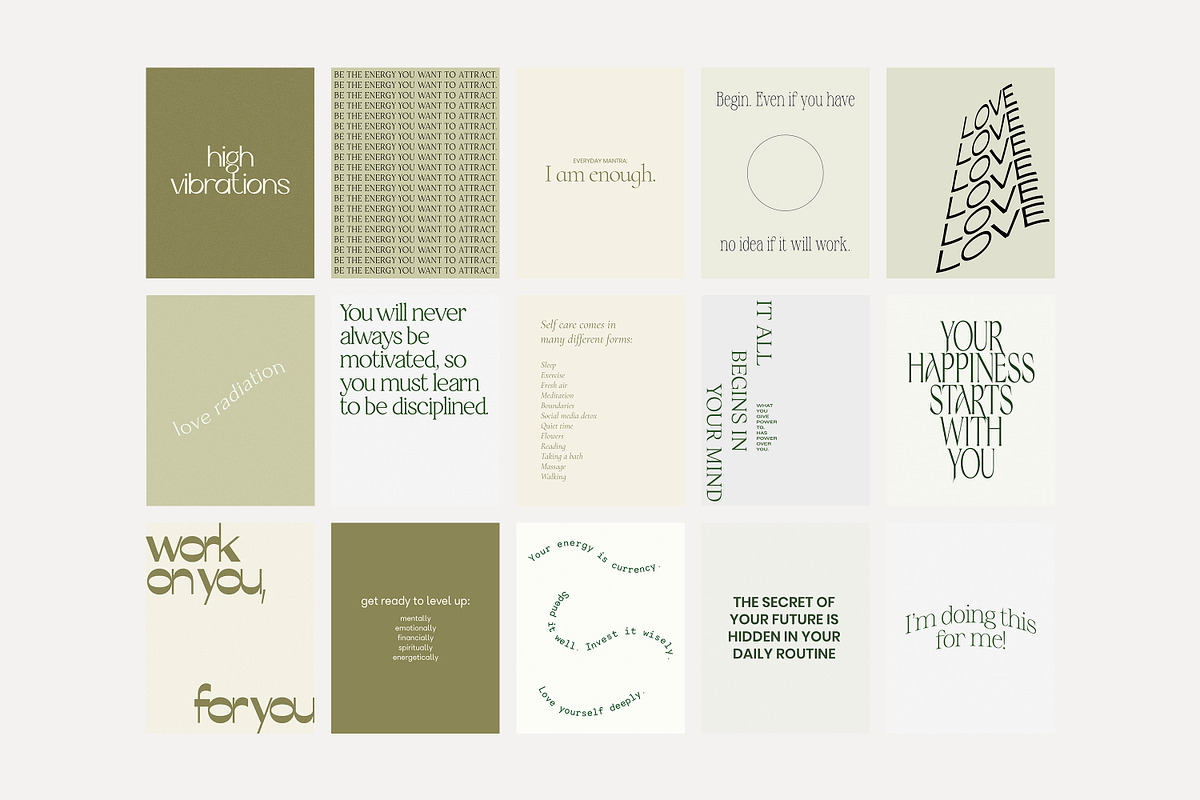 Instagram Quotes Posts Stories PS, a Social Media Template by Love Radiation Studio (Photo 15 of 18)
