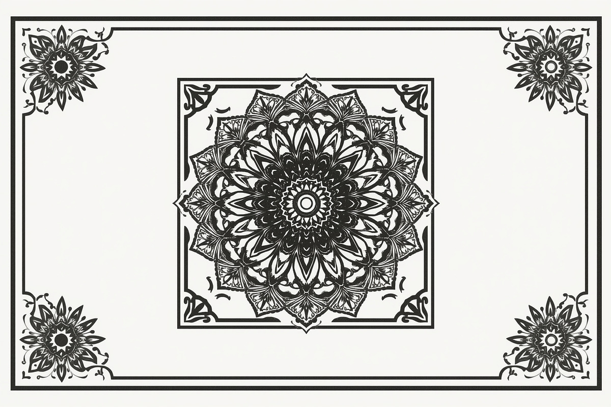 Elegant Flower Ornament Set, an Illustration by Creativeshirt (Photo 3 of 8)