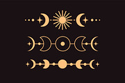 Magic, esoteric lines, borders set, an Illustration by Good Studio (Thumbnail 5 of 8)