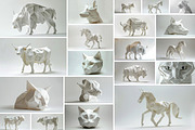 121 Origami animals, an Animal Photo by Handmadefont (Thumbnail 2 of 17)