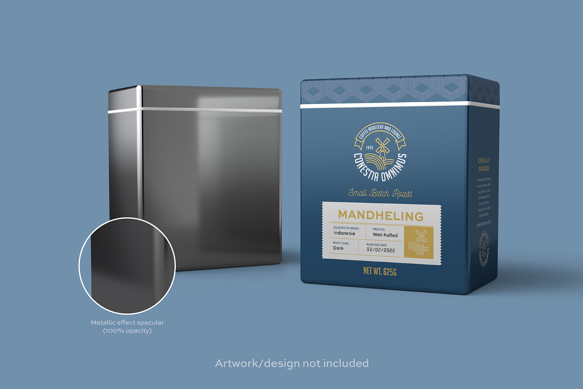 Rectangular Metal Tin Can Mockup, a Cups & Container Mockup by fisihsani (Photo 7 of 10)