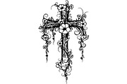 Floral Cross Silhouette, an Object Graphic by Creativeshirt (Thumbnail 14 of 20)