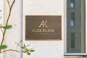 A K Letter Logo AK Monogram Law