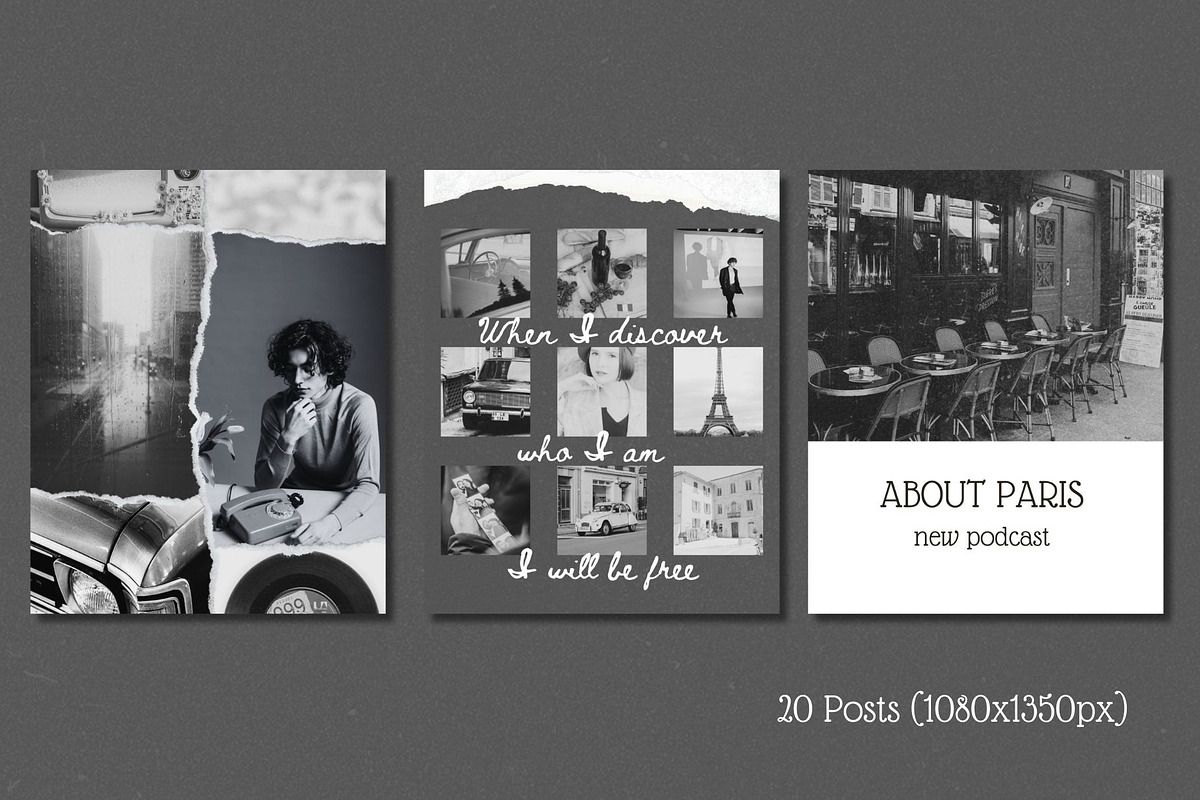 French traveler Canva templates, a Social Media Template by Visual Animal (Photo 5 of 11)