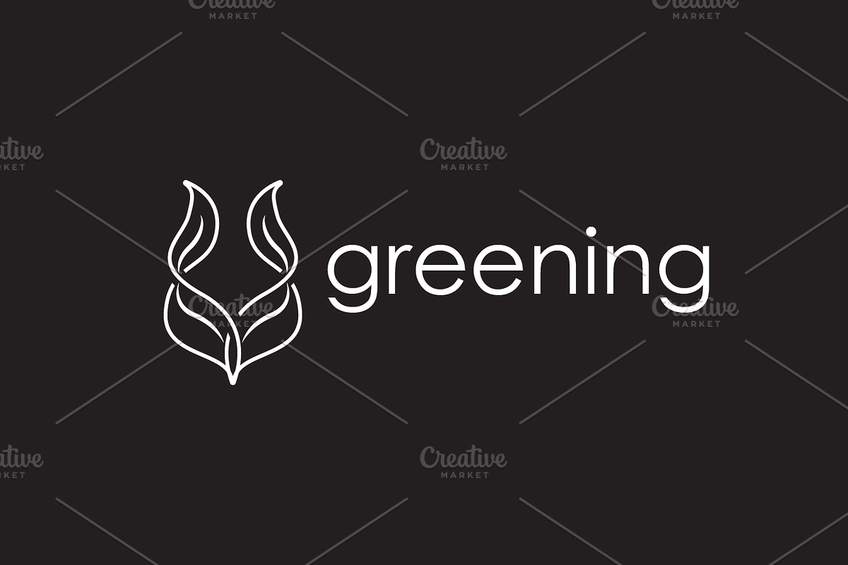 Minimalist Green Leaf Symbol, a Branding & Logo Template by Maylianaw28 (Photo 2 of 3)