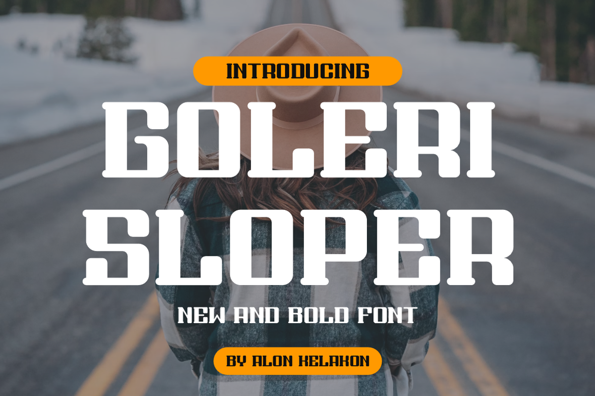Goleri Sloper, a Serif Font by alon kelakon (Photo 1 of 6)