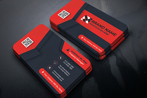 Sleek White Card Design, a Business Card Template by Mohammad Sarfaraz