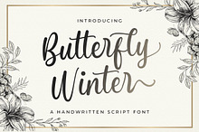 Butterfly Winter - Handwritten Font