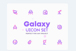 Space , Galaxy Icons Set