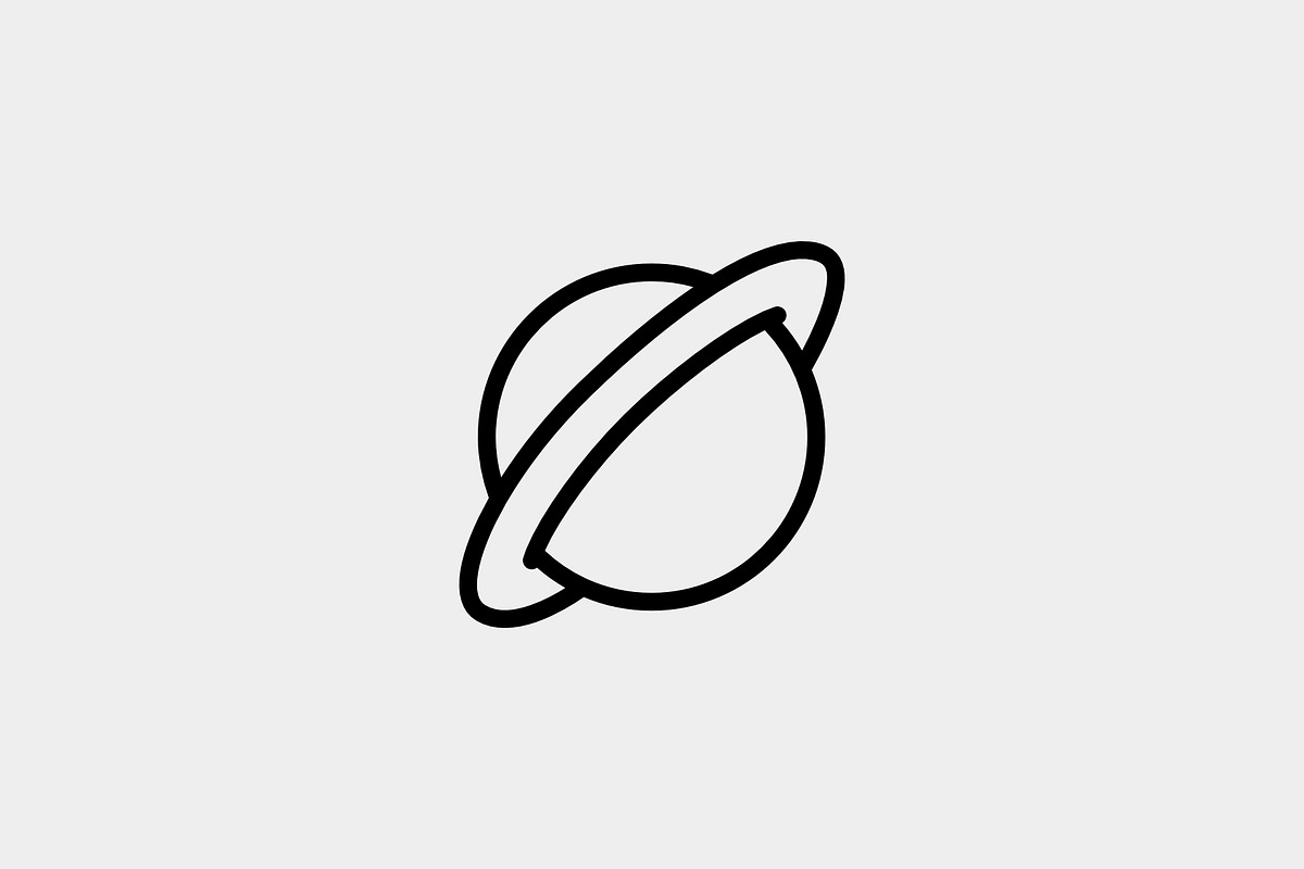 Saturn, an Outline Icon by Jordy