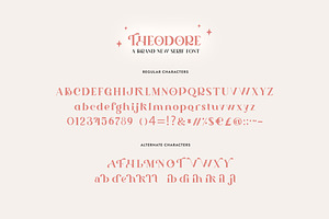 Theodore Serif Font