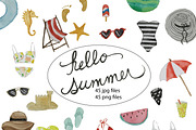 Hello Summer - watercolor, an Illustration by Valeri Nick (Thumbnail 1 of 5)