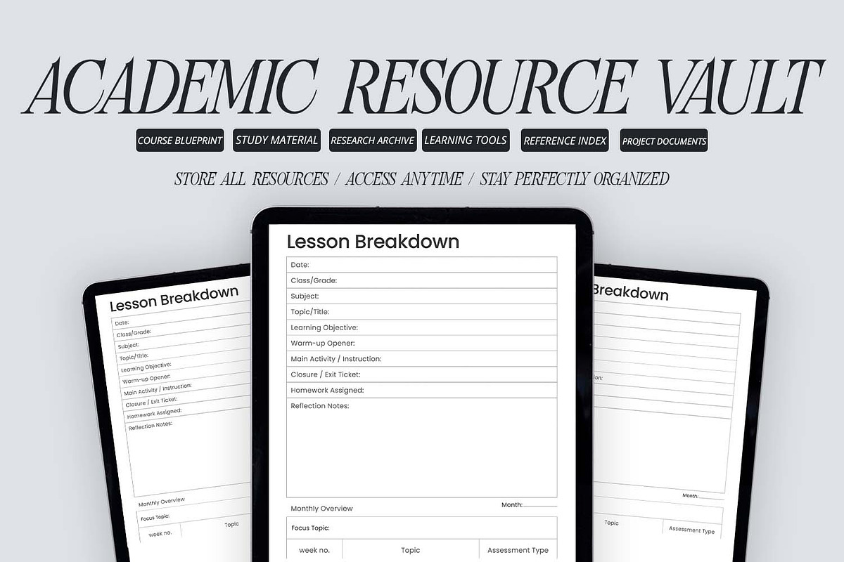 Academic Work Planner PDF preview 5