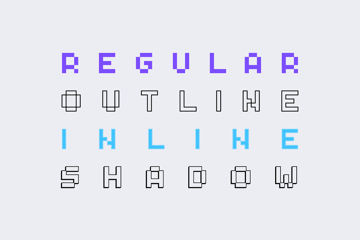 Nanobit - Pixel Typeface, a Sans Serif Font by alpercakici (Photo 9 of 15)