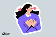 Gratitude Vector Illustration, a Person Illustration by Bilicube Studio (Thumbnail 3 of 3)