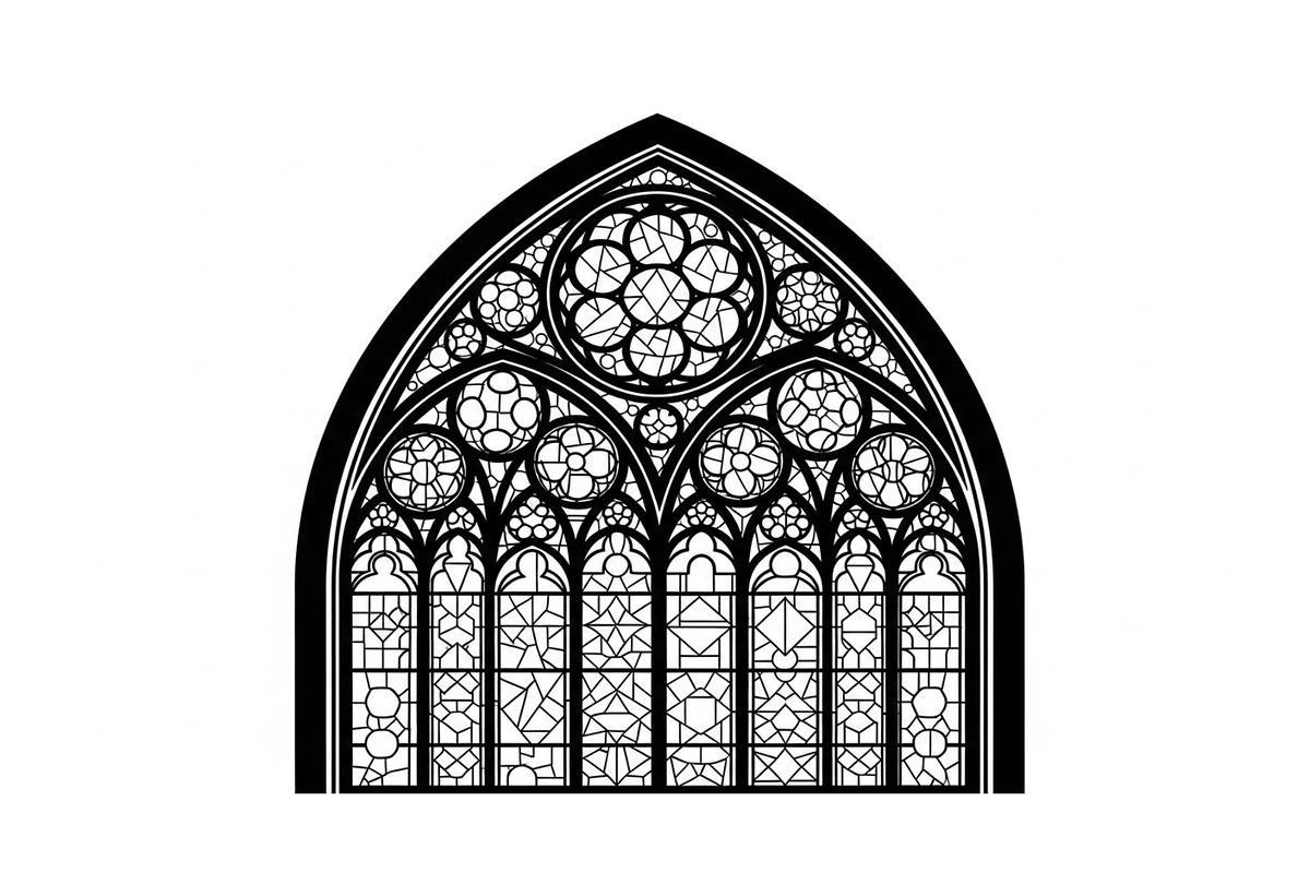 Gothic Church Window Frame Bundle, an Illustration by jahid234 (Photo 13 of 31)