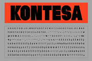 Kontesa Display Typeface, a Sans Serif Font by Foxtype (Thumbnail 2 of 12)