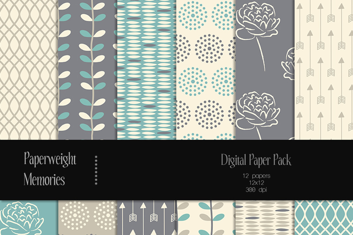 Patterned Paper - Blueberry Fields
