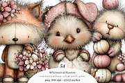 Whimsical Easter Clipart, an Illustration by SinaCreation (Thumbnail 1 of 11)