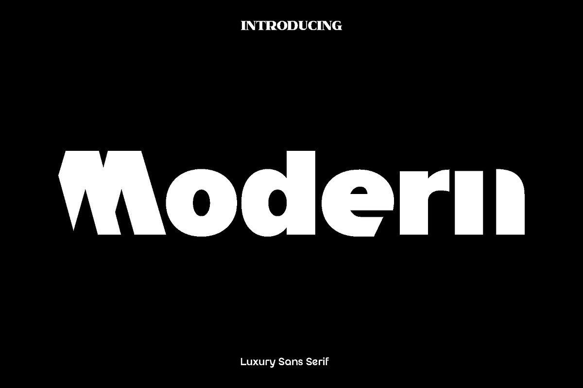 Modern - Luxury Sans Serif, a Sans Serif Font by Luna Shop (Photo 1 of 14)
