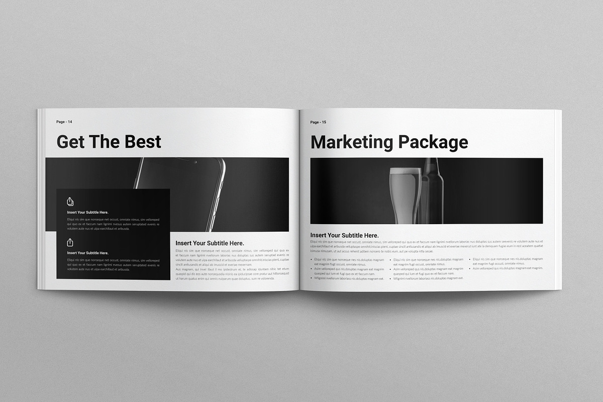 SEO Proposal Template Landscape, a Brochure Template by E-Type (Photo 6 of 7)