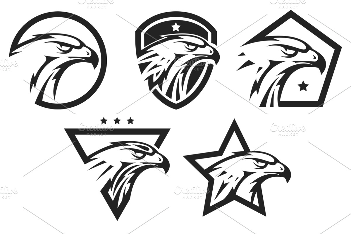Silhouette of eagle head, an Object Graphic by CGterminal (Photo 3 of 4)
