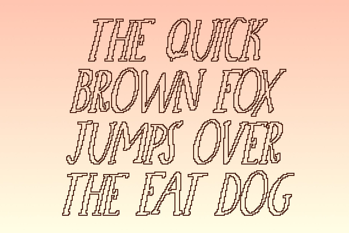 CS Roast Pixel, a Serif Font by Craft Supply Co. (Photo 5 of 8)