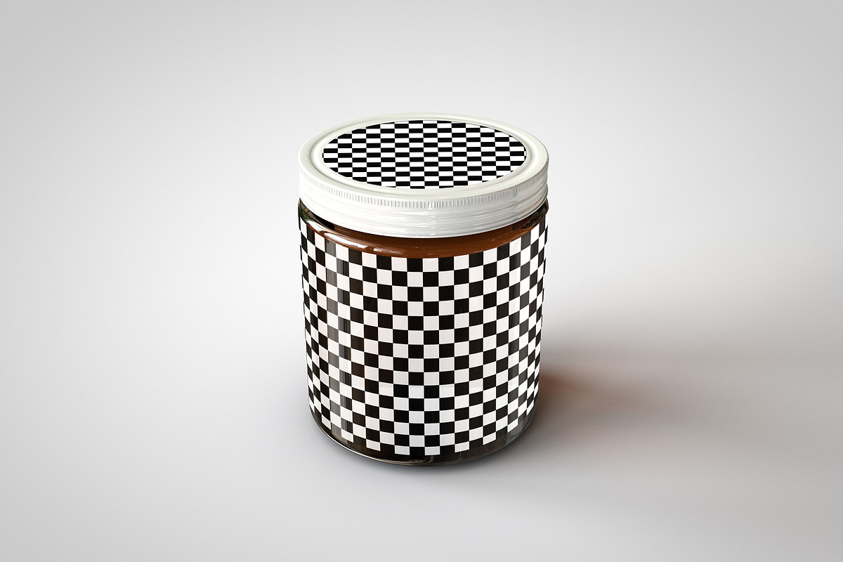 Amber Glass Jar Mock-Up, a Household Mockup by TSOBG (Photo 6 of 16)