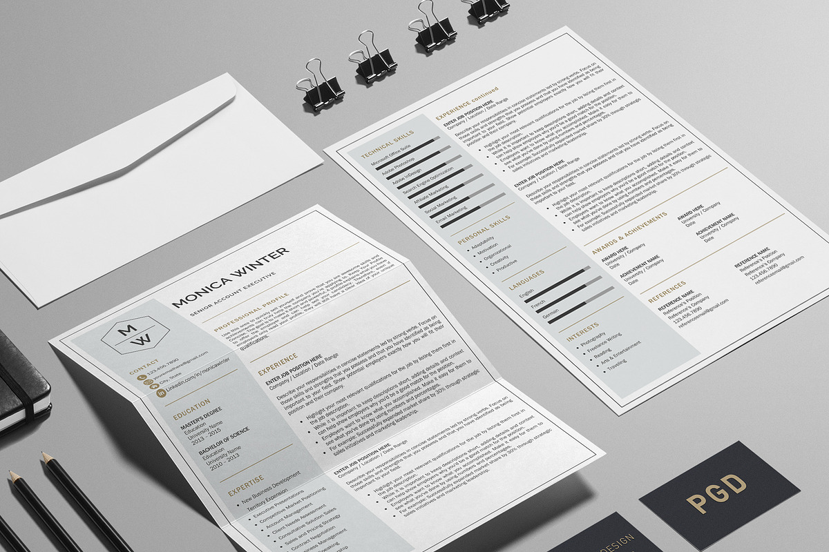 Resume Template | CV Template, a Resume Template by Klamp Studio (Photo 9 of 9)
