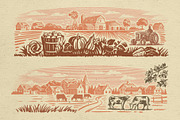 Vintage village vector. Vol2., an Animal Illustration by bioraven (Thumbnail 13 of 18)