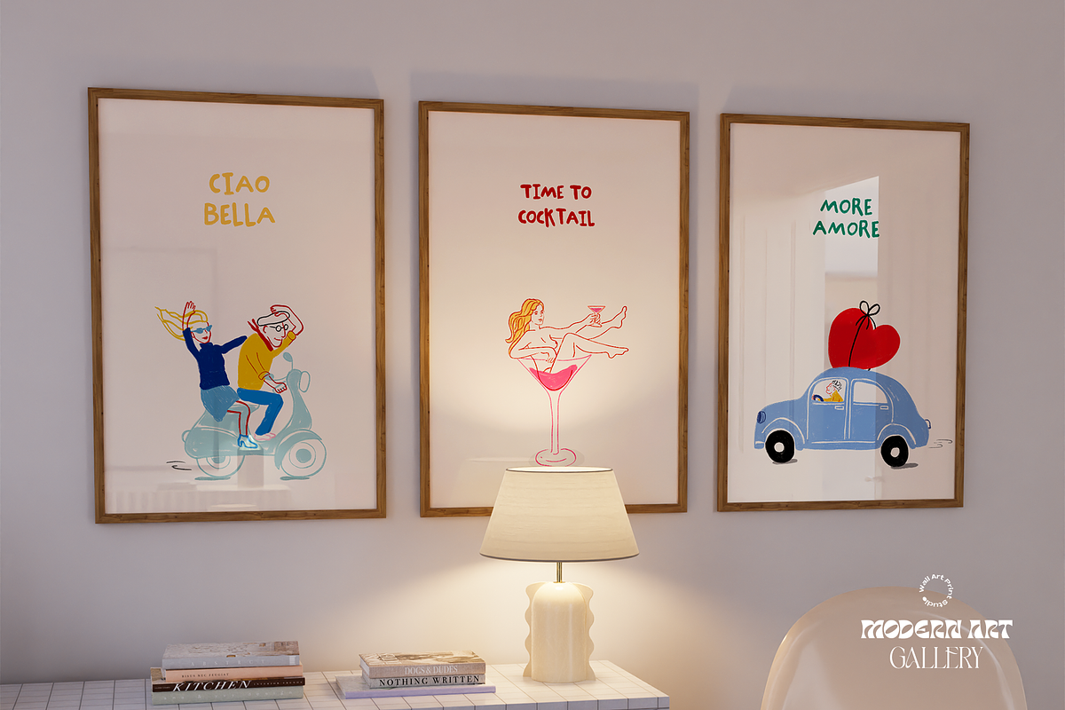 Modern Art Gallery 7, a Graphic by Wall Art Print Studio (Photo 3 of 16)