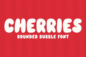 Cherries - Rounded Bubble Font